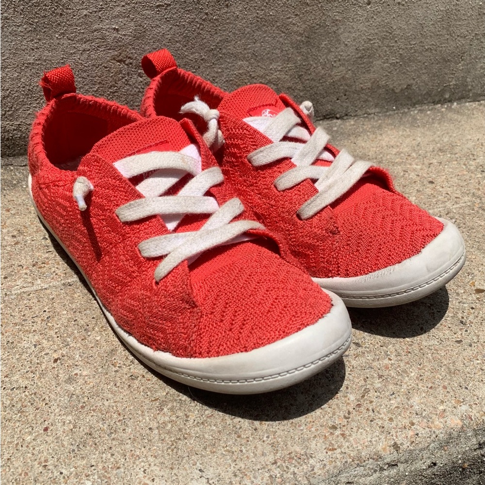 Red Roxy Slip-On Sneakers